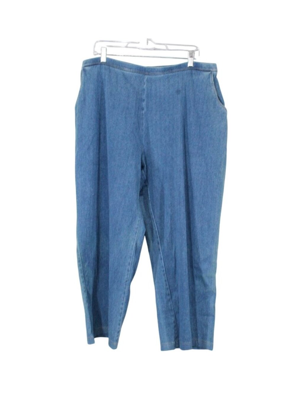 LL Bean Perfect Fit Pants Denim Straight Leg Stonewashed Casual Preppy 2X